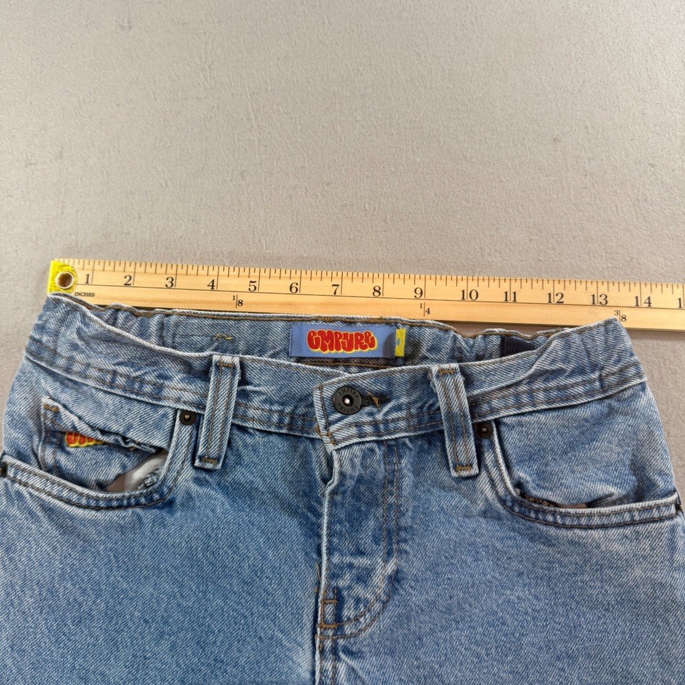 Empyre Girl Loose Fit Light Wash Straight Leg Skate Jeans Size 4 - Picture 4 of 8